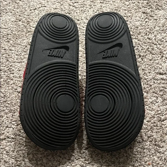 Like New, Only worn once Nike Black and Red Slide Sandals - Picture 6 of 6